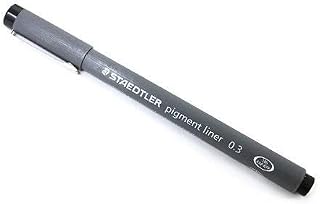 STAEDTLER PIGMENT LINER 0.3mm BLACK INK [Pack of 2]