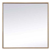 Elegant Decor Brass / 24"L x 24"W / Modern Wall-Mounted Mirrors