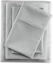 800 Thread Count-100% Egyptian Cotton-4-Piece Bed Sheet Set-Bedlinen Set Silver King Size Sheets-Long Staple Cotton, Cooling Bedding Set, Soft Sateen Weave, Fits Upto 22" Deep Pockets