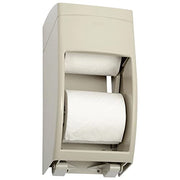 Washroom Equipment Bobrick Matrix Surface Mount Multi-Roll Toilet Tissue Dispenser – 7"L x 6.25"W x 13.5"H, Plastic, Gray, Model B-5288