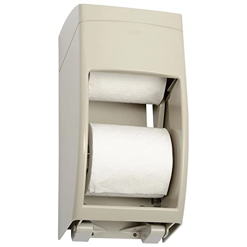 Washroom Equipment Bobrick Matrix Surface Mount Multi-Roll Toilet Tissue Dispenser – 7"L x 6.25"W x 13.5"H, Plastic, Gray, Model B-5288