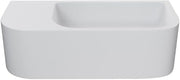 Swiss Madison Carre 25" Solid Surface Oval Wall-Mounted Sink In Matte White