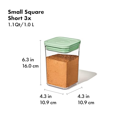OXO Pistachio / 3 CT (Pack of 2) / 3 Piece Set - Pistachio Food Storage