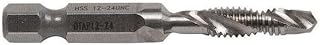 Greenlee Drill/Tap/Countersink Bit, 12-24X2 1/4 L (DTAP12-24)