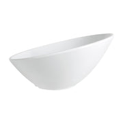 G.E.T. Angled Cascading Serving Bowl for Salads by GET – 24 Fluid Ounce, 24.0 ounces, Plastic, White, Model B-792-W