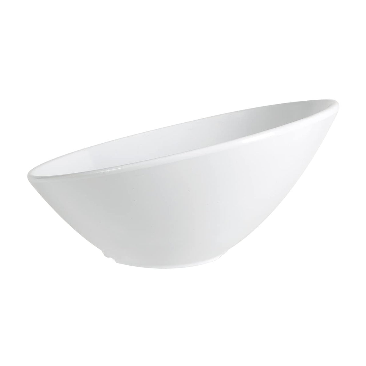 G.E.T. Angled Cascading Serving Bowl for Salads by GET – 24 Fluid Ounce, 24.0 ounces, Plastic, White, Model B-792-W
