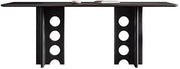 Mesa De Jantar Rectangular Wooden Dining Table for Small Home Use Modern Simple Black Rock Slab Diner Table
