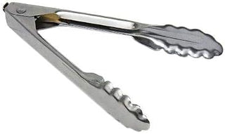 7" Stainless Utility Tongs w/Lock