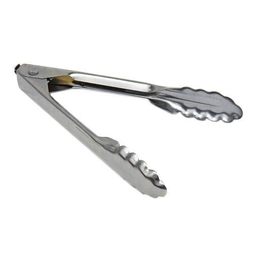 7" Stainless Utility Tongs w/Lock by Edlund – 7 Inch, Stainless Steel, Silver, Model 34219