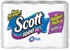 Scott White Bathroom Tissue - 36 Rolls per Pack - 1 Each.