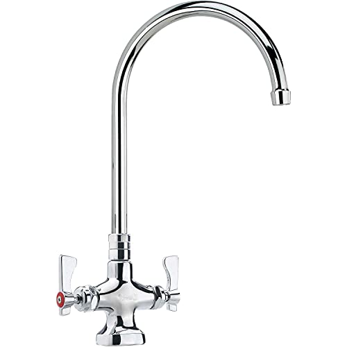 Royal Series Single Deck Mount Pantry Faucet by Krowne – 5"L x 9"W x 3"H, Brass, Model 16-301L