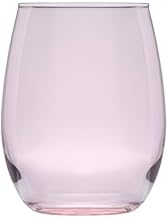 Libbey 15 oz Stemless Color Wine Glass, Blush