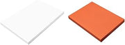 Prang Construction Paper Bundle - Bright White 12"x18" 100 Sheets & Orange 9"x12" 100 Sheets