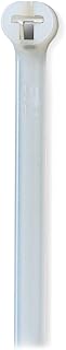 Thomas & Betts TY523M 4" Natural Cable Ties, 18 lb Tensile Strength, Stainless Steel Barb and Infinite Locking Positions, Corrosion Resistant Nylon for Indoor Application, 100 Pack