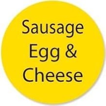 DayMark - 111259 - DuraMark 1 in Round Sausage Egg and Cheese Label