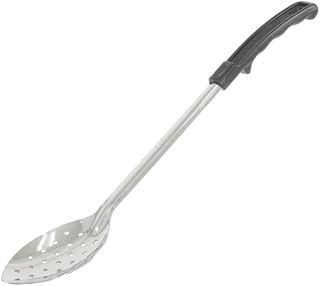 CAC Stainless Basting Spoon SBSP-11BH Perforated Black Handle 1.2 mm 11 inch