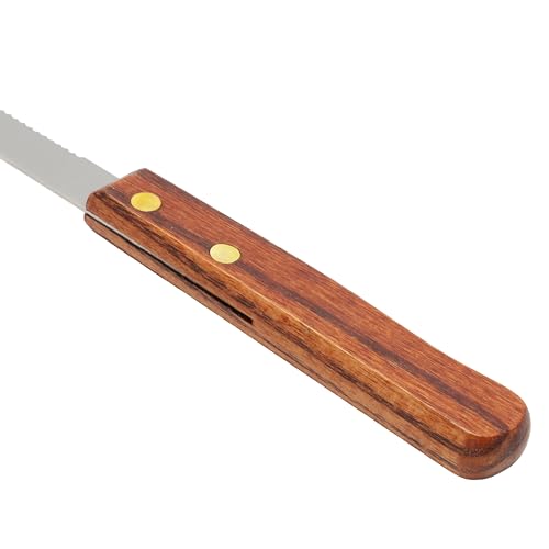 Winco 1 / 4" / Pointed Wood Steak Knives
