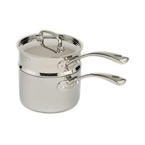 Cuisinart Stainless Steel / 3 Quarts / Saucepan and Double Boiler Set Double Boilers