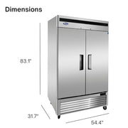 Atosa 43.8 cu. ft. / Stainless Steel / 43.8 cubic_feet Freezers