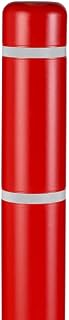 BollardGard 4" x 64" Bollard Cover Red - Innoplast (Red White Tape)