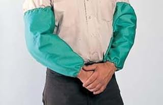 Tillman 18" 12 oz Green Flame Retardant Cotton Sleeves Wipcord