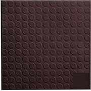 Brown Rubber Tile Low Profile Circular Design 50cm