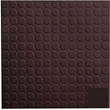Brown Rubber Tile Low Profile Circular Design 50cm