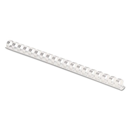 Fellowes White / 3/8", 55 Sheet Capacity / 3/8" White 100Pk Combs & Spines