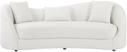 Contemporary Asymmetrical Sofa in Cloud Gray Fabric