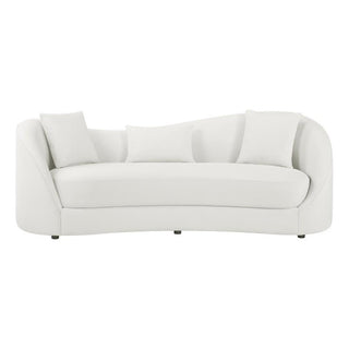 Contemporary Asymmetrical Sofa in Cloud Gray Fabric by Best Quality Furniture – Fabric, Grey, Model S71-S