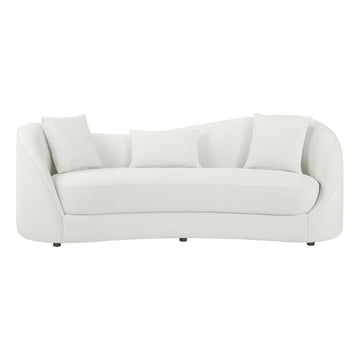 Contemporary Asymmetrical Sofa in Cloud Gray Fabric by Best Quality Furniture – Fabric, Grey, Model S71-S
