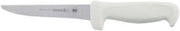 Mundial Extra Wide Stiff Boning Knife w/White Handle - 6-1/4"