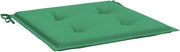 vidaXL Garden Chair Cushions 6 pcs Green 19.7"x19.7"x1.6" Fabric