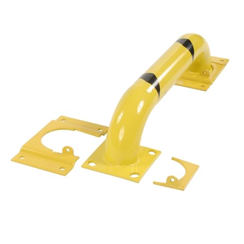 9"H X 48" LRemovable Steel Rack Guard by Global Industrial – 52"L x 9"W x 9"H, Yellow, Model 238803