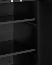 18' Wide Wall Cabinet by Summit Appliance – 18"W x 12"D x 18"H, Metal, Black
