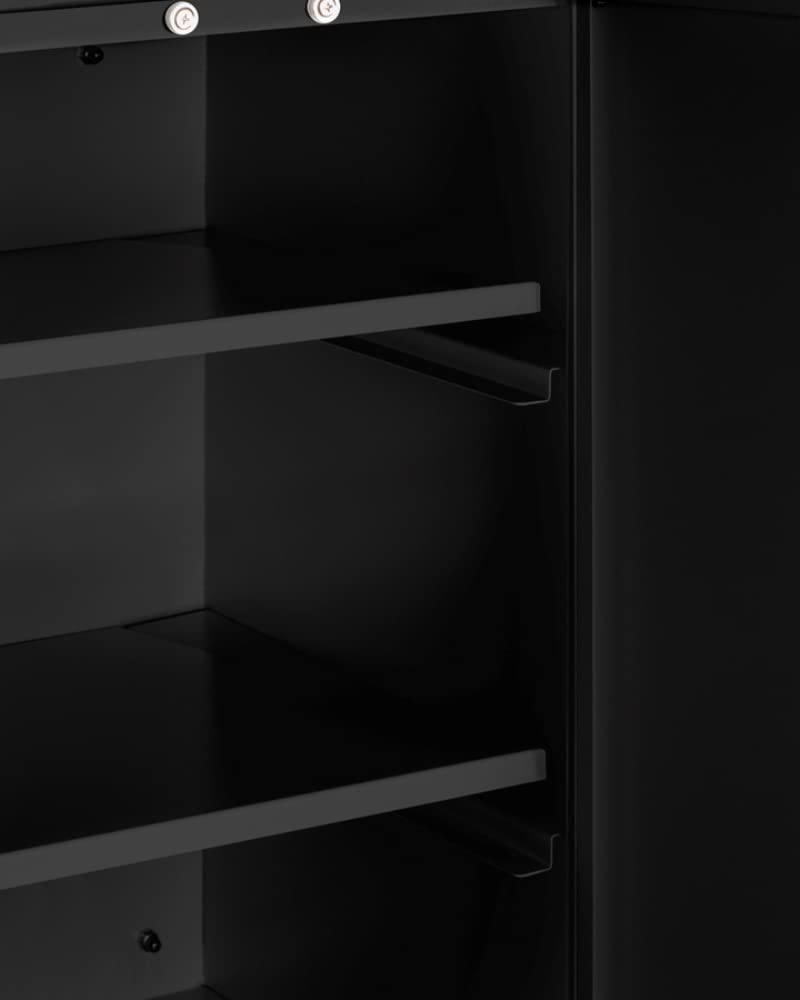 Summit Appliance Black / 18"W x 12"D x 18"H / Wall Cabinet Storage Cabinets