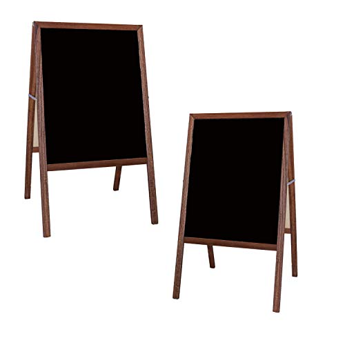 Flipside Products Stained Hardwood / 1 / Black Dry Erase/Black Dry Erase Easels