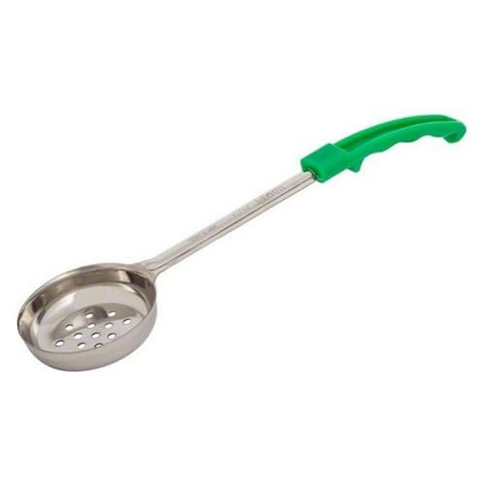 4-Ounce Stainless Steel Spooners by American Metalcraft – 4-Ounce (Pack of 1), Stainless Steel, Silver/Green, Model SPNP4