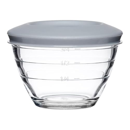 Anchor Hocking 2 Cup, 6-Piece Set (3 Bowls and 3 Lids) / Clear / Casual Mixing Bowls
