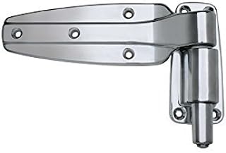 Kason 1248 Series Spring-Assisted Cam-Lift Walk-in Hinge with 1-5/8" Offset Polished Chrome NSF Approved 1248-C158