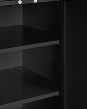 18' Wide Wall Cabinet by Summit Appliance – 18"W x 12"D x 18"H, Metal, Black