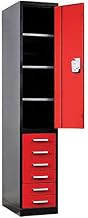 Fort Knox Locker - Half Height Door & 6 Drawers, 18"W x 24"D x 78"H