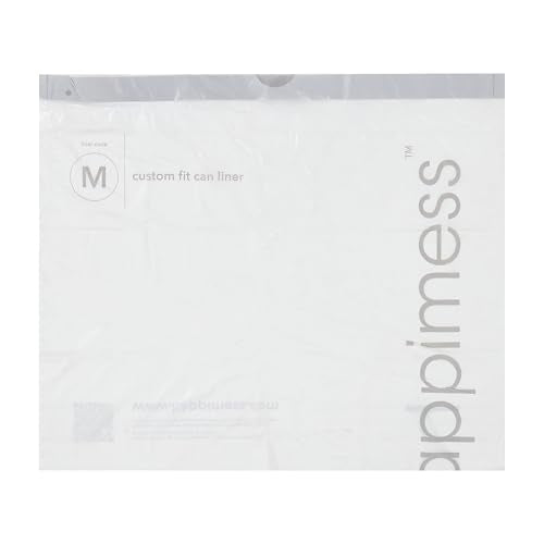 happimess White - Standard / 200 Count (Pack of 1) / 4.0 gallons Trash Bags