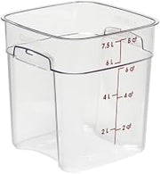 Cambro CamSquares® FreshPro 8 Qt. Clear Square Polycarbonate Food Storage Container With Lid