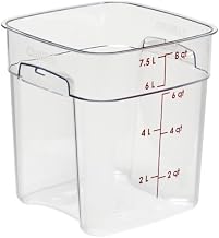 Cambro CamSquares® FreshPro 8 Qt. Clear Square Polycarbonate Food Storage Container With Lid