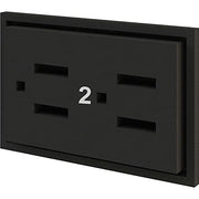 Interion Modular Partition Circuit 2 Receptacle by Global Industrial – Copper, Model GF-TEOR2000US