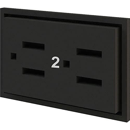 Interion Modular Partition Circuit 2 Receptacle by Global Industrial – Copper, Model GF-TEOR2000US