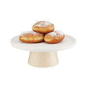 Blonde Cake PEDESTALS-3.5" Height 9" X 3.5" by CAL-MIL – 3.5", Wood, White, Model 22378-93-71