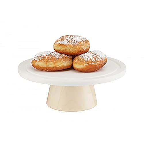 Blonde Cake PEDESTALS-3.5" Height 9" X 3.5" by CAL-MIL – 3.5", Wood, White, Model 22378-93-71
