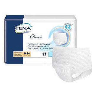 Tena Classic Protective Underwear, Medium (Case of 80)